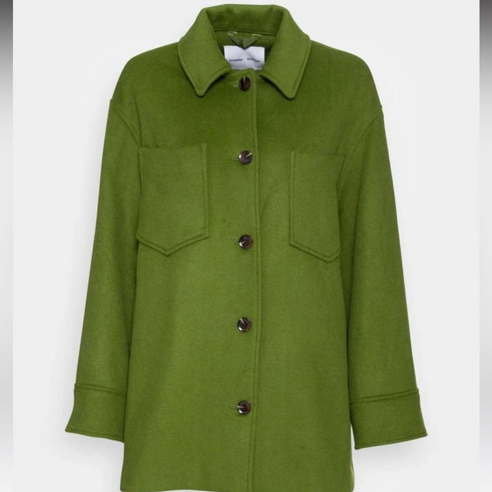 Samsøe Samsøe DIONE loose fit green jacket - Picture 4 of 8